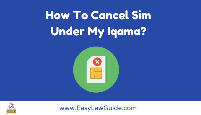 How to cancel sim under iqama image