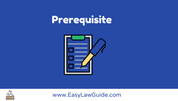 Prerequisite illustration