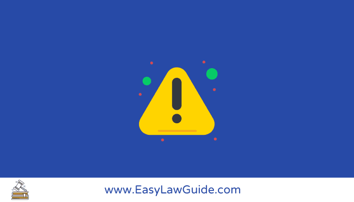 Warning exception law illustration