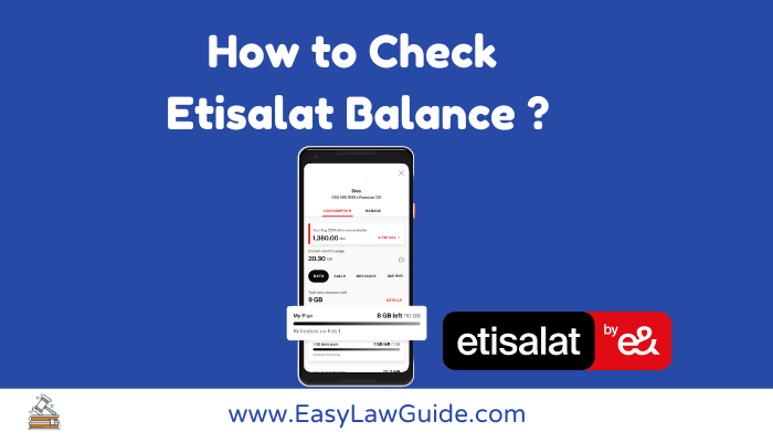 How to Check Etisalat Balance? 4 Easy Methods