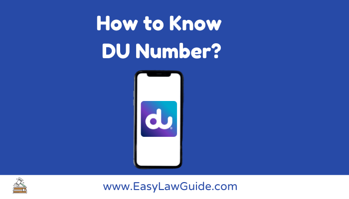 How to Know My DU Number? Here Are 4 Methods